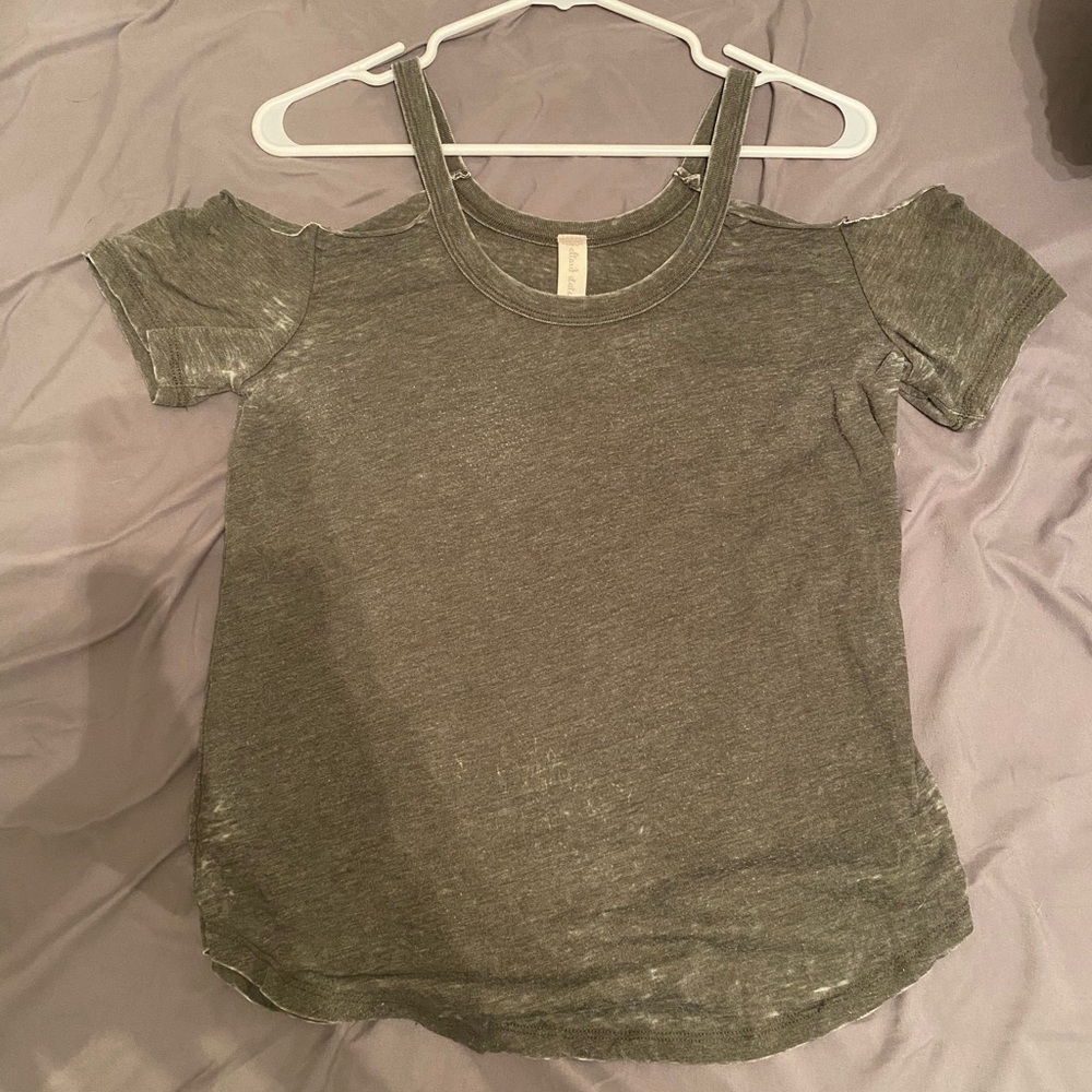 Altar’d State Open Shoulder Short Sleeve Tee